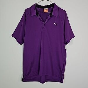 Puma medium purple short sleeve polo